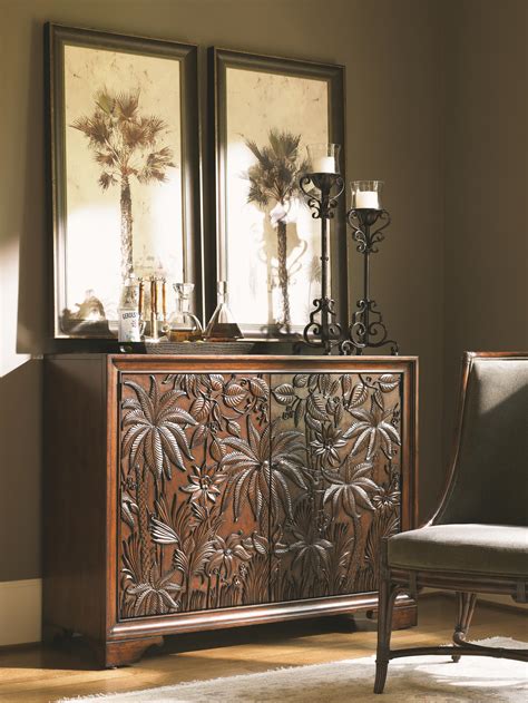 Signature elements include exotic natural materials, rich custom finishes, unique upholstery designs, and a captivating palette. . Discontinued tommy bahama furniture